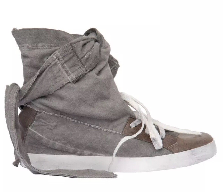 Cinzia Araia Beige brown Leather Wrap Around Rabbit Ear