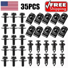 For Jeep Body Bolts & U-nut Clips M6 Engine Cover Undertray Splash Shield Guard