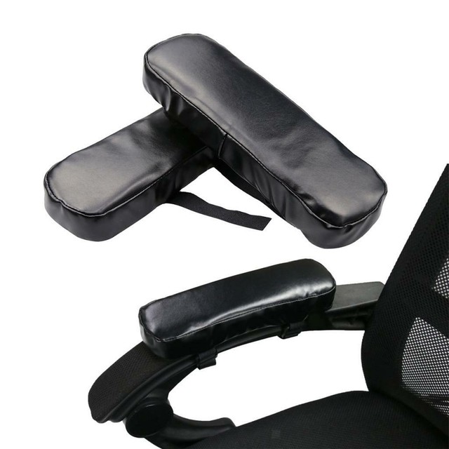 PU Leather Gaming Chair Armrest Pad Memory Foam Elbow Pillow Support