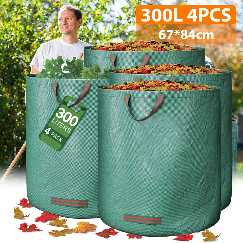 4X GARTENSACK LAUBSACK RASENSACK GARTENABFALLSACK GARTENTASCHE 272/300 LITER