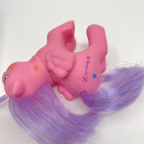 Vintage My Little Pony G1 MLP primo dente bambino stella polare con scatola RARO Francia - Foto 11 di 12