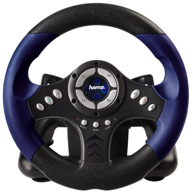  Hama Thunder V18 Racing Steering Wheel PS2 Playstation 2 Gaming
