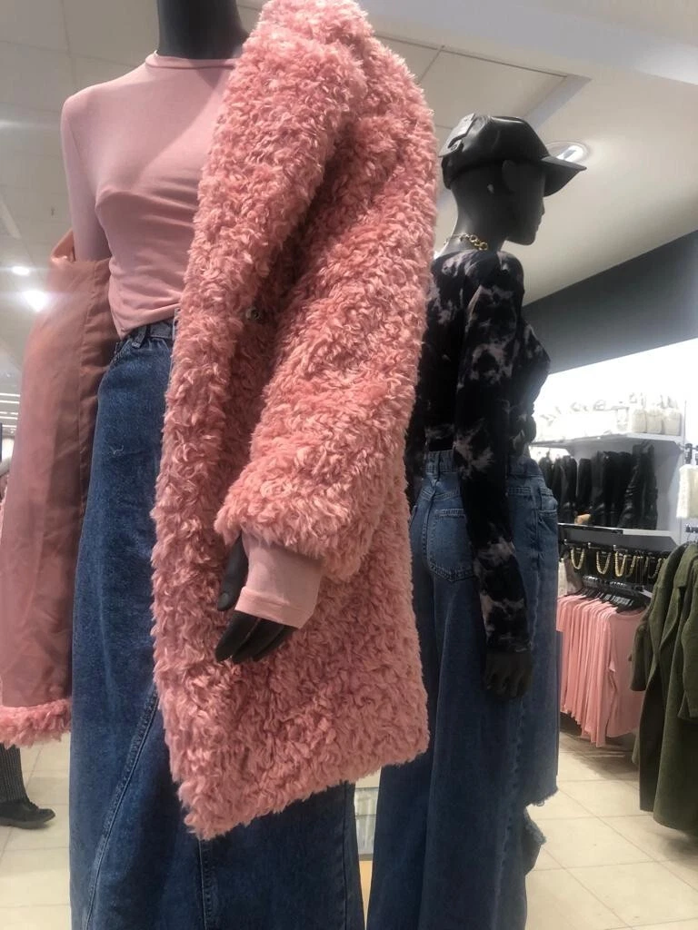 Pink shop coat primark