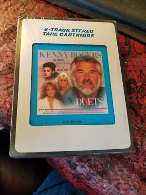 KENNY ROGERS Duets Carnes Easton West 8-Track Tape Rare Columbia House Sealed 
