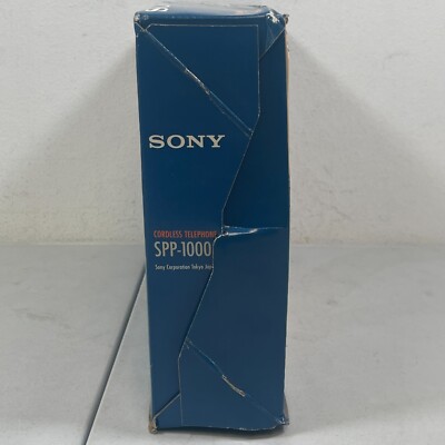 Vintage Sony Cordless SPP - 1000 10 Channel Auto Select Black