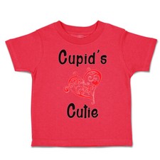 Toddler T-Shirt Cupids Cutie Valentines Love Cupid's Cutie Boy  Girl Clothes