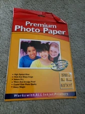 Lot Of 2 Premium Photo Paper High Optical Gloss 8 Sheets Each 8.5"x11" BRAND NEW