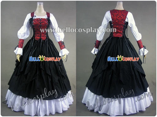Renaissance Pirate Wench Dress Ball Gown H008