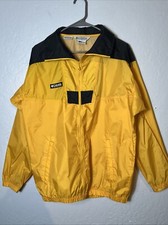 Y2K Columbia Lightweight Jacket Windbreaker Youth 18/20-Men s Medium Yellow 253