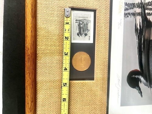 1983/84 Federal Duck Stamp Print framed Golden Edition Medallion Limited Pintail - Picture 14 of 15
