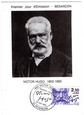 2358+ FDC CARTE 1er JOUR S     VICTOR  HUGO