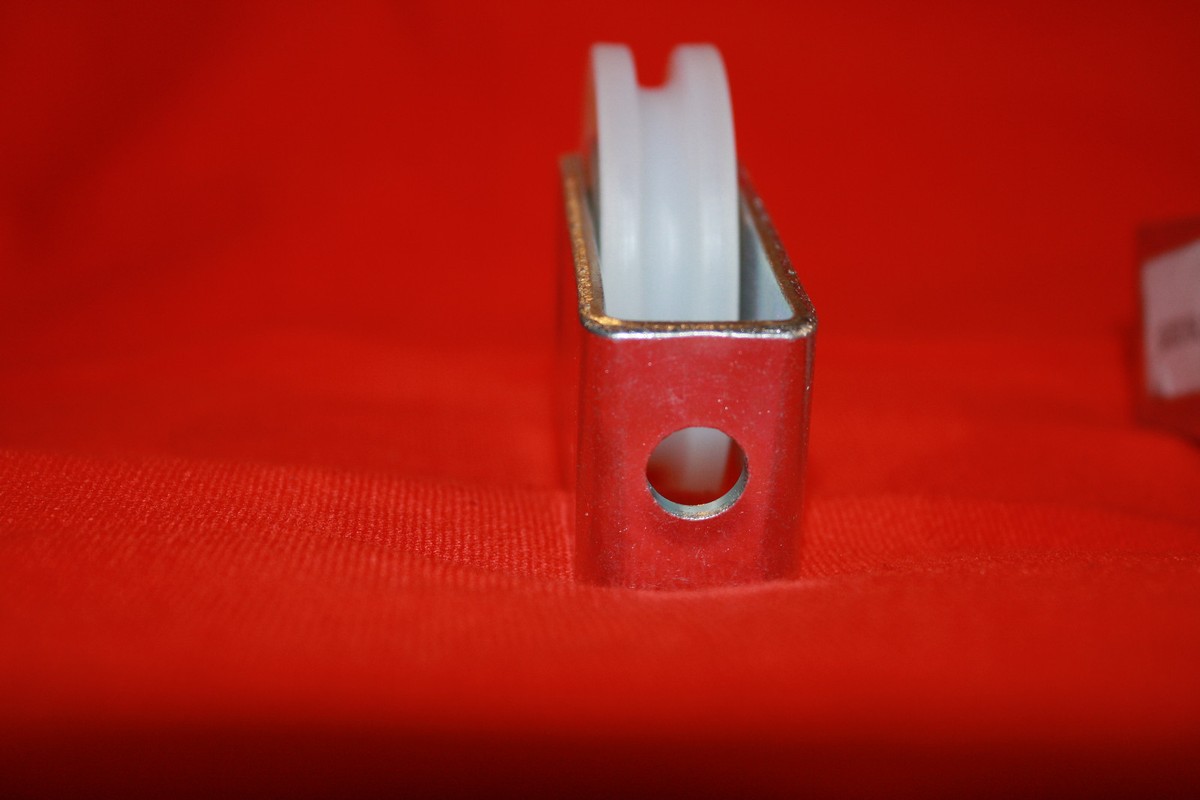 Pack Of 2 Pulley Blocks With Polyaide Wheels -ade In EU- Galvanized - Foto 1