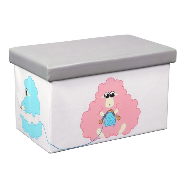 toy box with cushion lid