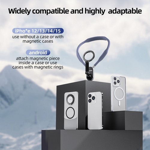 Magnetic Neck Halter Bracket Quick Release Shock Absorption For Mobile Phone S1 - Photo 17 sur 26