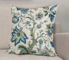Pillow Cover INDOOR/OUTDOOR Linen Blend Floral 8823