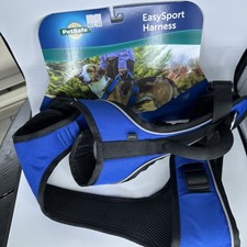 New! PetSafe EasySport Comfortable Dog Harness with Handle Black * Large Blue