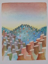 Jean-Michel FOLON : Déforestation, Héliogravure signée, 1982