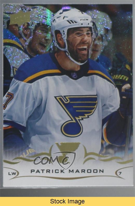 2018-19 Upper Deck Speckled Rainbow Foil Patrick Maroon #408 READ hj3