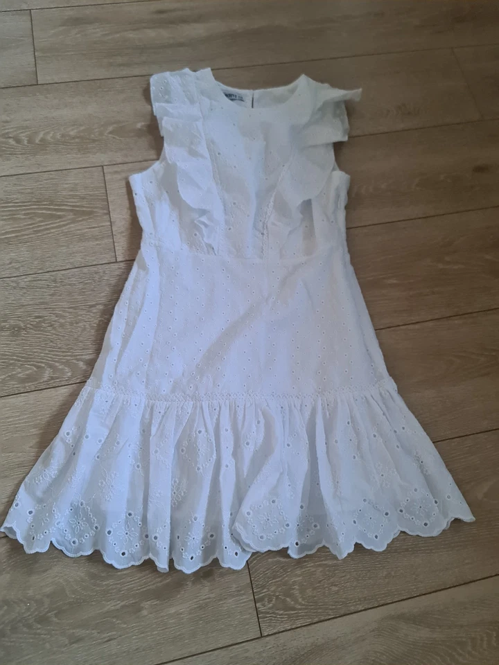 Damen Spitzenkleid Sommerkleid weiss NEU SUPERSÜSS GR. S /36 NEU  - Bild 2 von 4