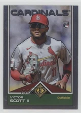2024 Topps Transcendent Collection Icons Chrome Victor Scott II #46 Rookie RC