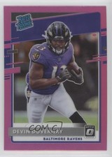 2020 Panini Donruss Rated Rookie Optic Preview Pink Prizm Devin Duvernay 0o6v