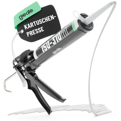 greate Kartuschenpresse mit Übersetzung 25:1 - Silikonspritze Kartuschenpistole - Bild 1 von 4