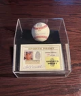 Chicago Cubs, Billy Williams, Signed Thumbprint Baseball Display, Beckett