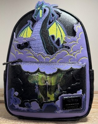 Loungefly Maleficent Dragon Lenticular Glow in the Dark Mini Backpack
