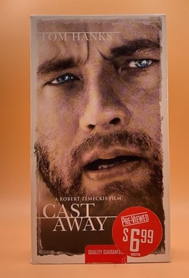 Cast Away VHS 2000, 2001 Tom Hanks Wilson Blue Tape **Buy 2 Get 1 Free**