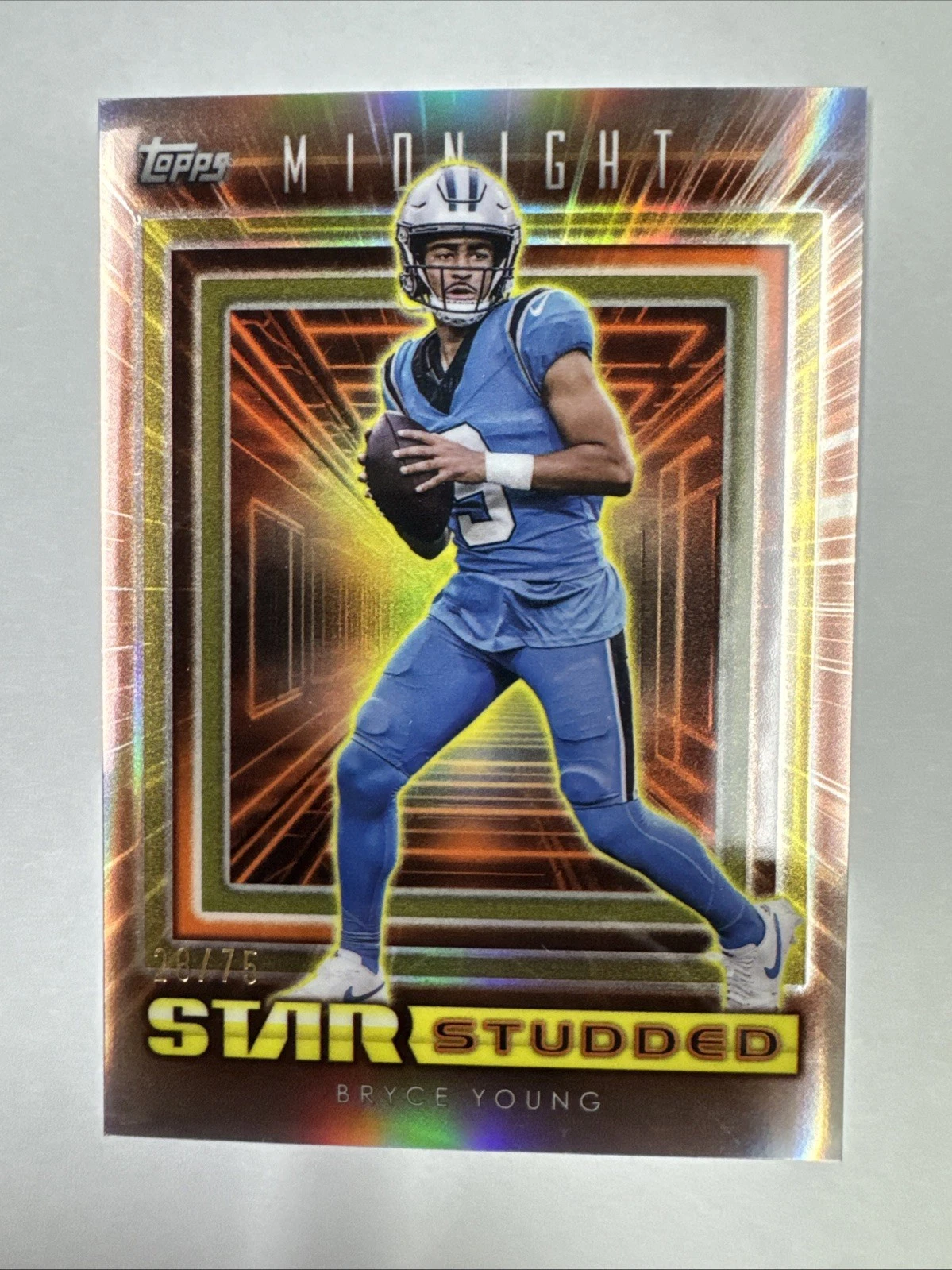 2024 Topps Midnight Football Bryce Young Star Studded Dusk /75 SS-17