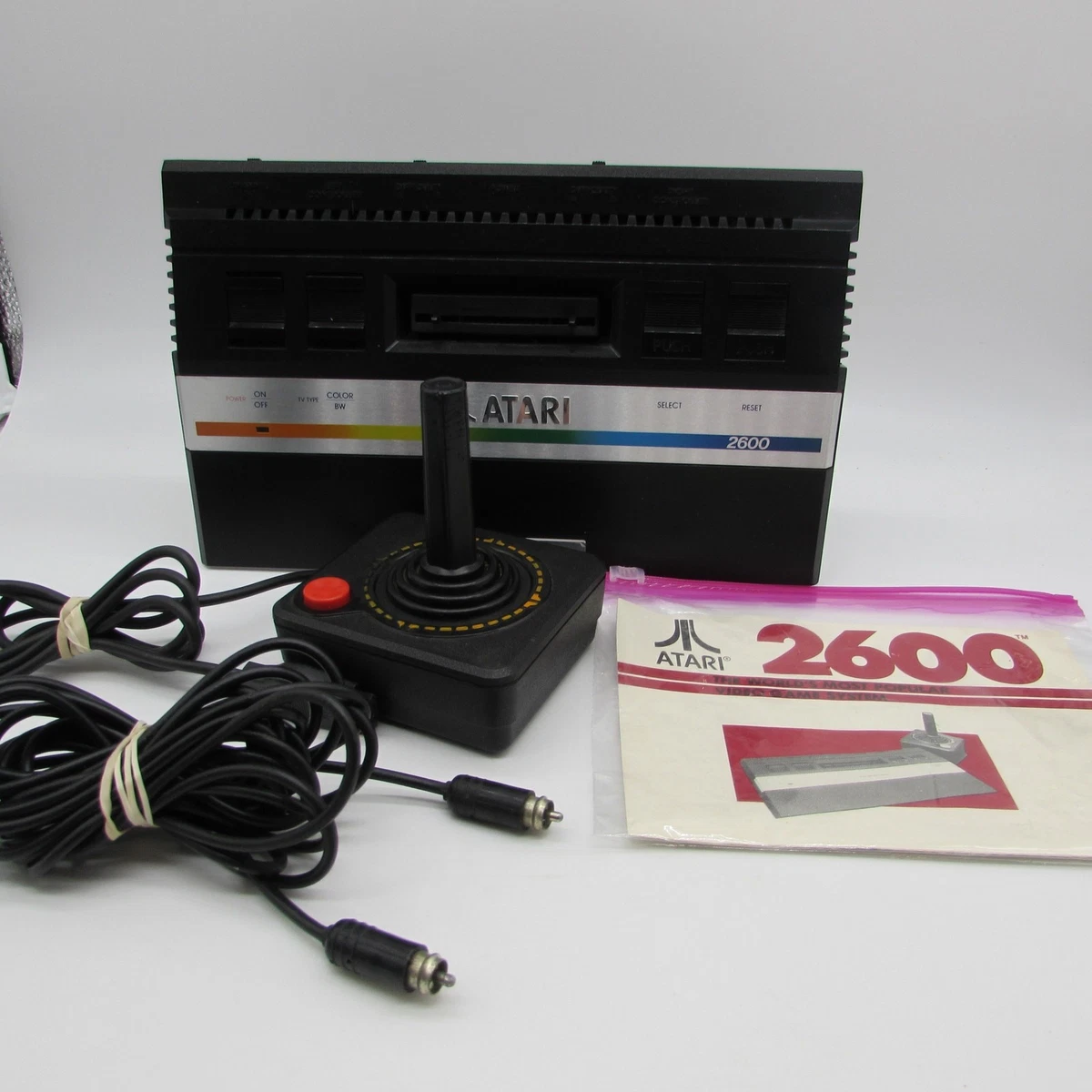 Lot Atari 2600 JR Avec Console Et Mario Bros. – Abîmé Mais Fonctionnel
