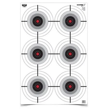Birchwood Casey EZE-Scorer 23 X 35 Multiple Bull's-Eye Targets 5 Pack - 37037