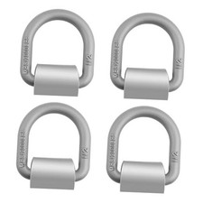 4PCS 1/2" Trailer Weld on D Rings Heavy Duty,Sturdy Trailer Tie Down Anchor