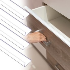 4 Pcs 8" Length PVC Slip on Cabinet Door Protector KITCHEN CABINET Edge Guard