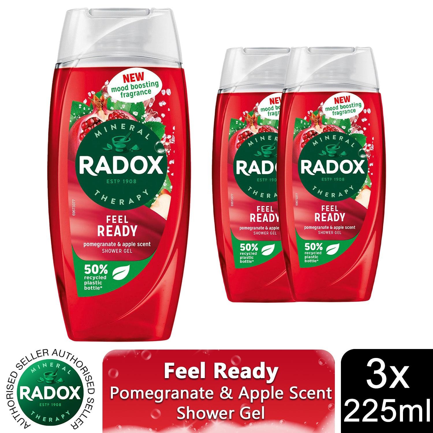 Radox (Buy 6 - Feel Ready) Mineral Therapy Shower Gel - 225Ml - Image 2