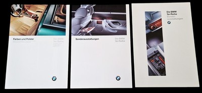 3x BMW 7er E38 Sonderausstattungen Farben Prospekt Brochure Sammlung 1995 1996 Q