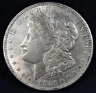 1921 Morgan Dollar TOP 100 VAM 41 Pitted Reverse AU AC808