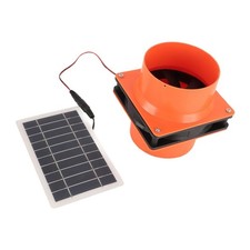 Solar Powered Exhaust Fan 130CFM Easy Installation Sturdy Silent Ventilation Fan