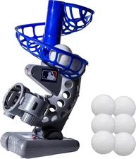 Compact Youth Pitching Machine - Adjustable, 7-Second Pitches, 6 Balls Included