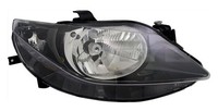 Scheinwerfer Rechts FüRseat Ibiza 4 6J 2008-2012 H4 Beifahrerseite Schwarz