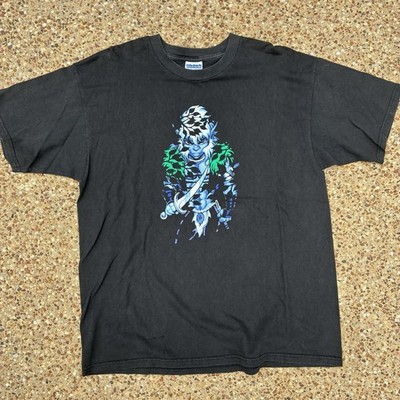 Vintage Elfquest Wolfriders Cutter 90s-00s RARE Black Fantasy Comic Shirt XL
