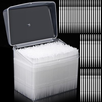 JiaUfmi 1100Pcs Dental Picks Plastic Toothpick Oral 1100 Count (Pack of 1) 