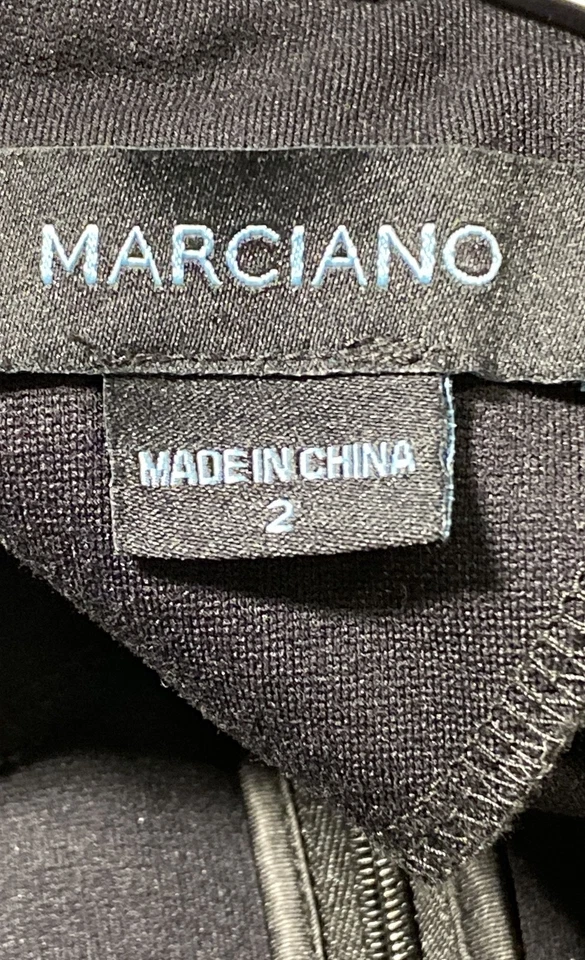 Marciano Women's Black Solid Sleeveless Sheath Dress Size 2 - Image 3 of 4