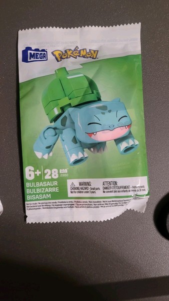 Mega Blocks PokéMon Bisasam / Bulbasaur Construx Mattel Figur Neu Ovp-image