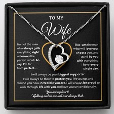 To My Wife Necklace, Gift For Wife, Anniversary Gift For Wife, Necklace For Wife