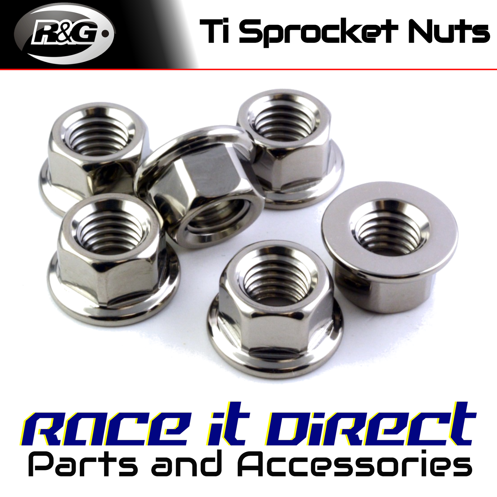 Titanium Sprocket Nuts for Honda CBR1000RR Fireblade 2002 R&G