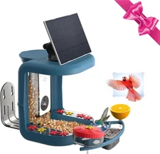 Smart Bird Feeder with Camera Solar Powered, Hummingbird Feeders for Outdoors, 