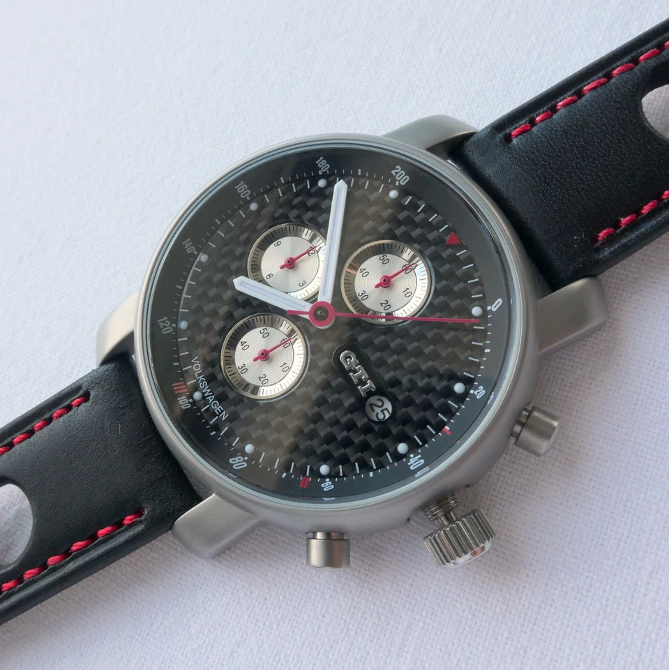 VW Volkswagen Racing R32 GTi Driver Sport Race Car Accessory Watch Chronograph - Image 2 of 4