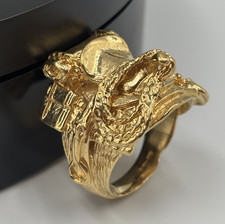 HEAVY SADDLE 9CT GOLD ON