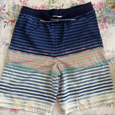 CAT JACK SWIM TRUNKS/Shorts BLUE ORANGE WHITE Boys XL 16 HUSKY
